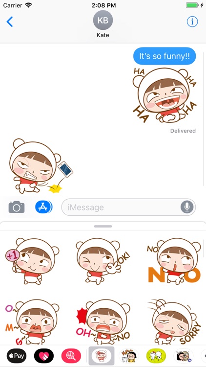 Little Cute Girl Sticker