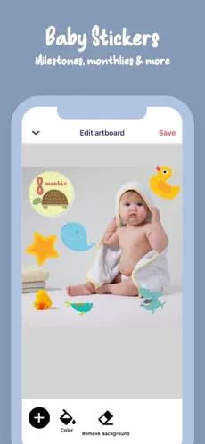 Captura 6 Baby Pics & Mom app editor. iphone