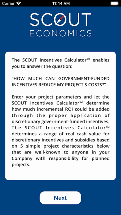 Scout Economics Calculator screenshot 2