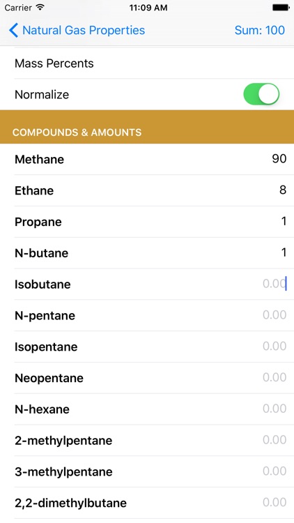 Natural Gas Props Calculator