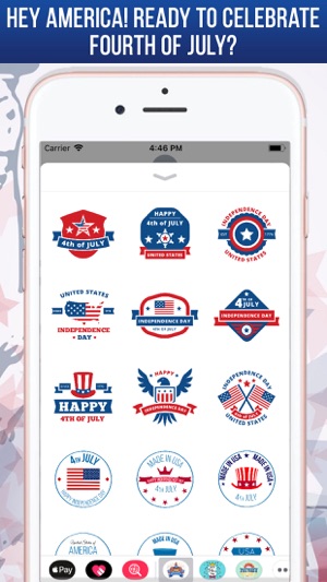 July 4th Stickers For iMessage