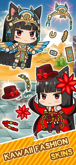 Game screenshot Isekai Samurai Cat Kawaii apk