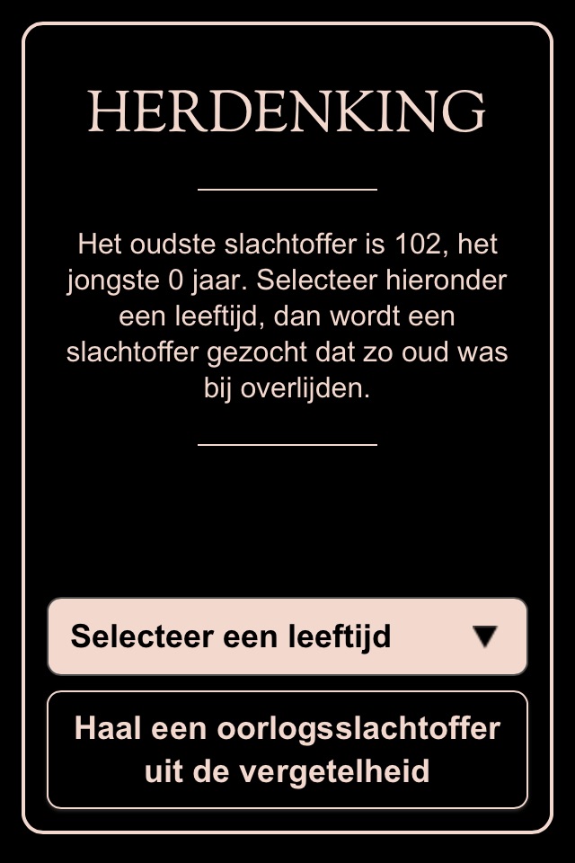 Herdenking screenshot 2