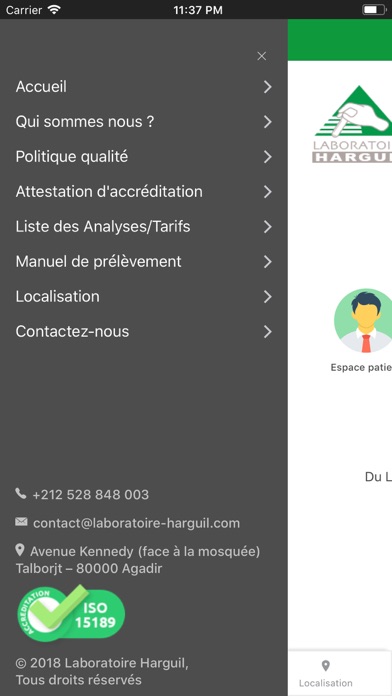 Laboratoire Harguil screenshot 2