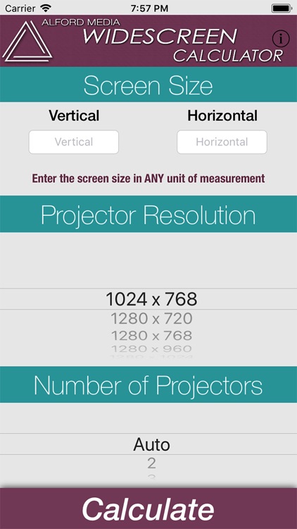 Alford Widescreen Calculator
