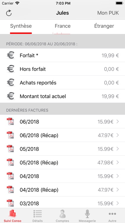 Mon compte pour Free Mobile