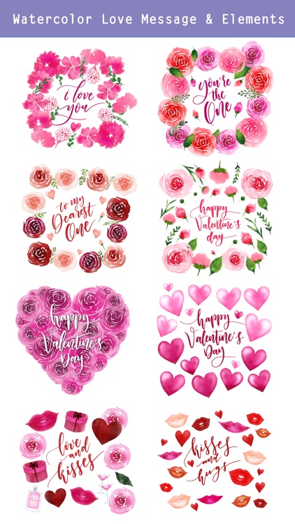 Valentine's Days Watercolor