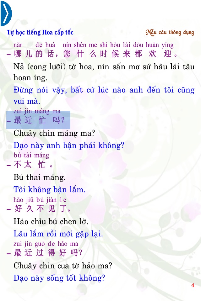 Chinese Common Sentences screenshot 4