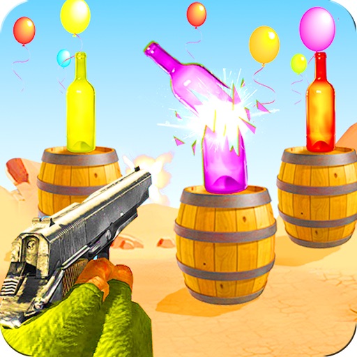 Real Gun Bottle Shooter 3D