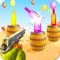 Aim the Target and improve your shooting skills with this bottle shooter 3d game