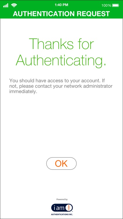 IAmI Authentication - Admin