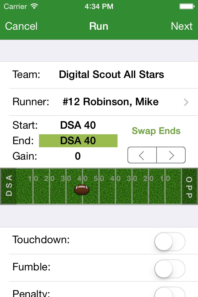 DS Football Statware screenshot 2