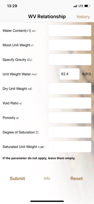 Weight Volume Relationship