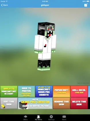Screenshot 3 Skin Creator PE for Minecraft iphone