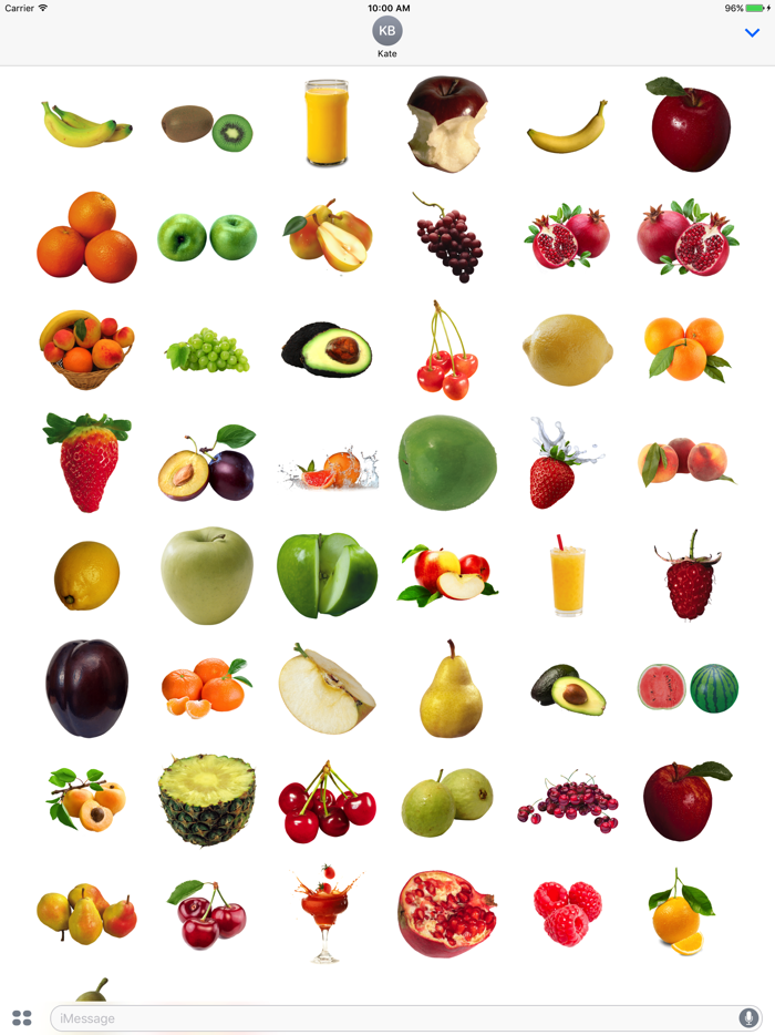Fruits Stickers for iMessage