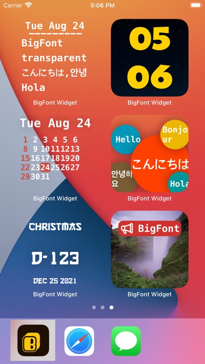 BigFont Widget.Smith Color screenshot-5