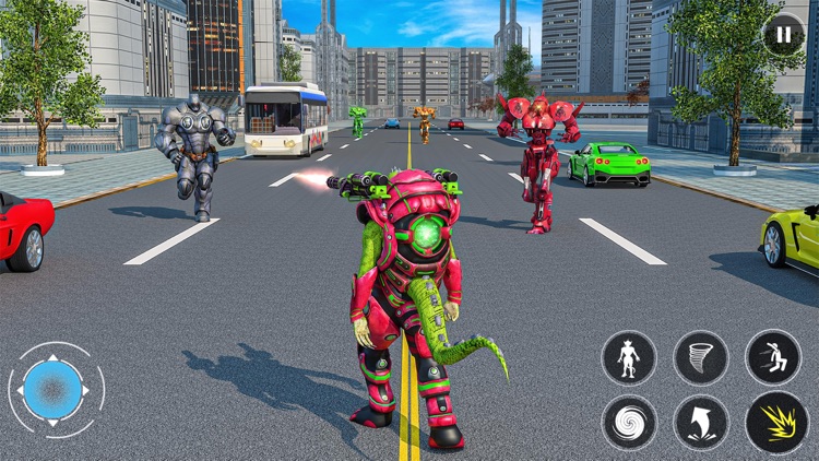 Green Lizard Robot Wars screenshot-3