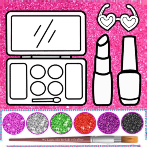 Glitter beauty coloring book Download