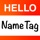 Hello Name Tag