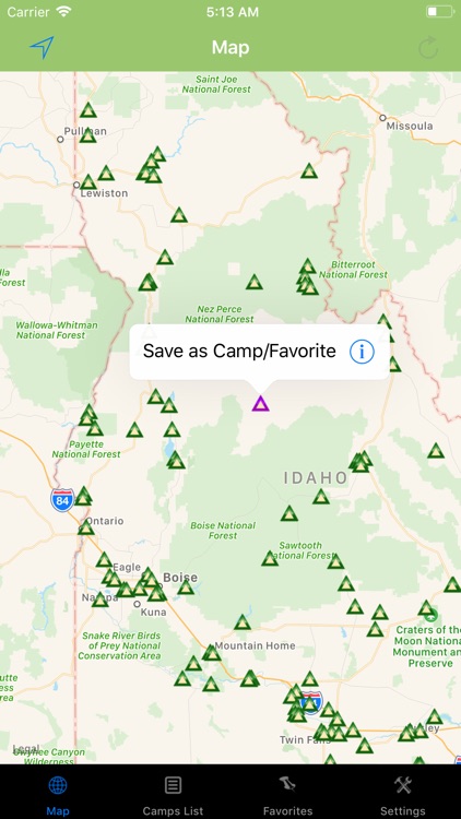 Idaho – Camping & RV spots screenshot-3