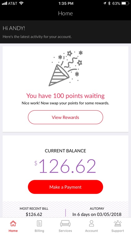 MyDISH Account