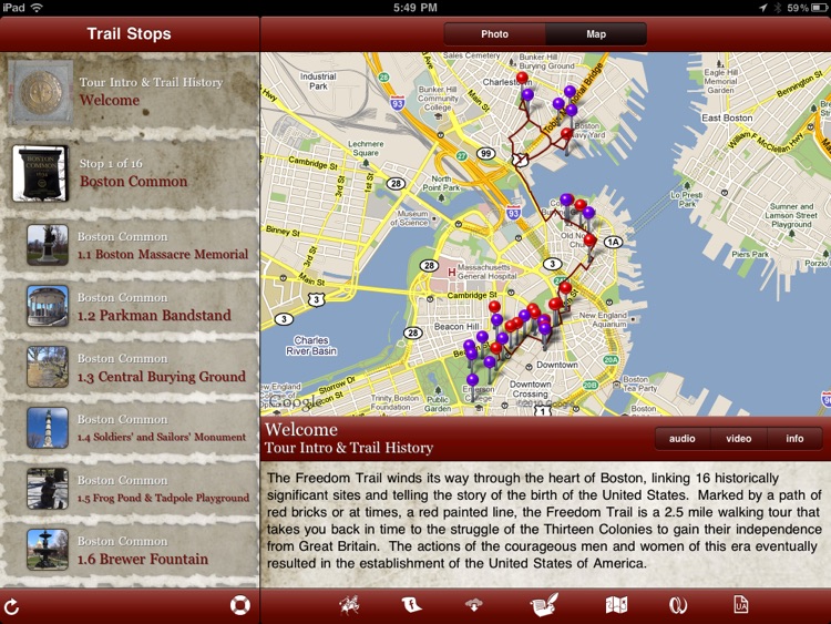 Tour Freedom Trail for iPad