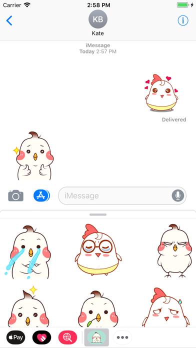 Funny Chicky Animated Stickers screenshot 3
