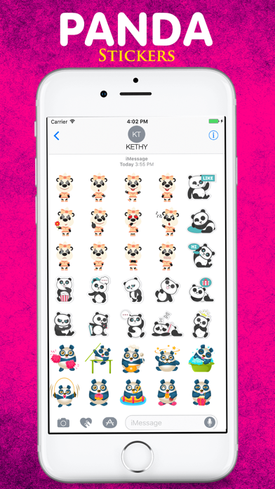 The Cute Panda Emojis screenshot 2