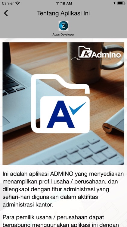 ADMINO app