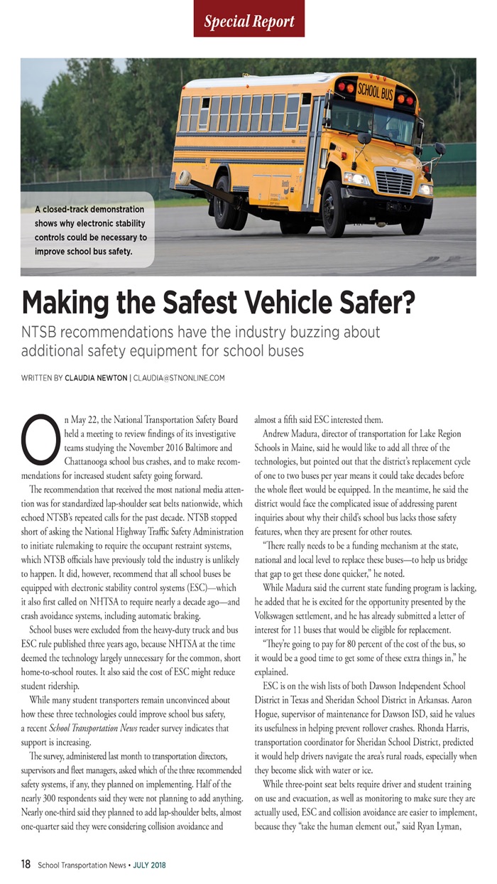 School Transportation News