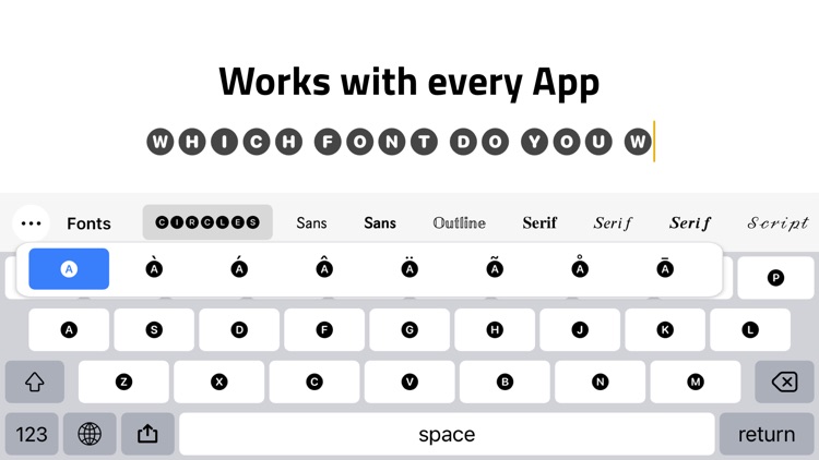 Fonts keyboard - for iPhones