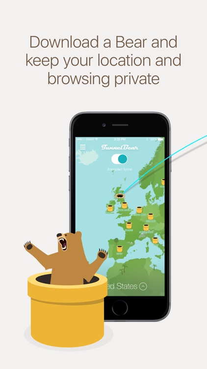 TunnelBear VPN & Wifi Proxy screenshot-0