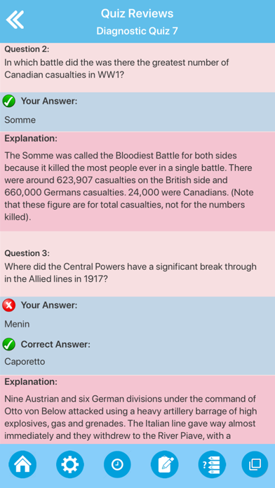 How to cancel & delete World War I History Quiz from iphone & ipad 4