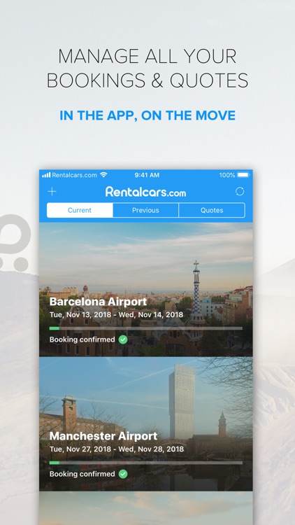 Rentalcars.com Car rental App