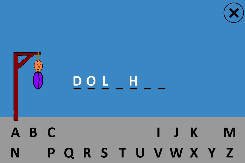 Classic Hangman Touch screenshot 2