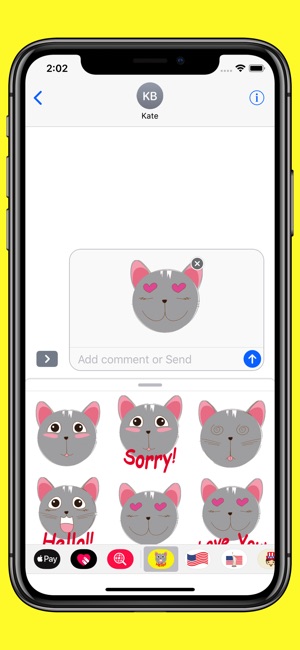 Grey Cat emojis - Smiley moji(圖2)-速報App