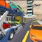 Theme of transporter game is transportation of simulation cars, jeeps, muscle cars, cargo through air plane cargo simulator, cruise ship driving, heavy truck loader driving and aircraft transport simulator
