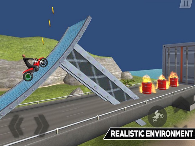 Bike Stunt challenges lever, game for IOS