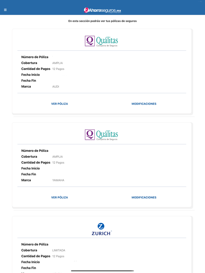 Ahorra Seguros - Móvil