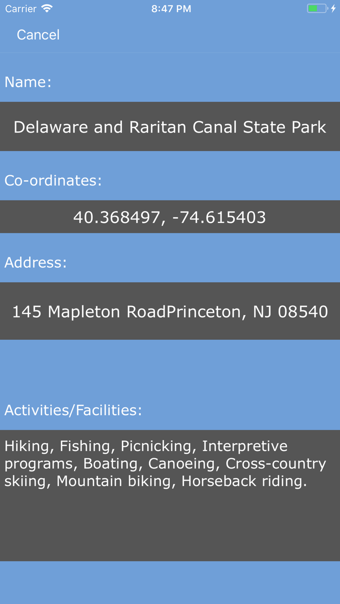 New Jersey State Parks