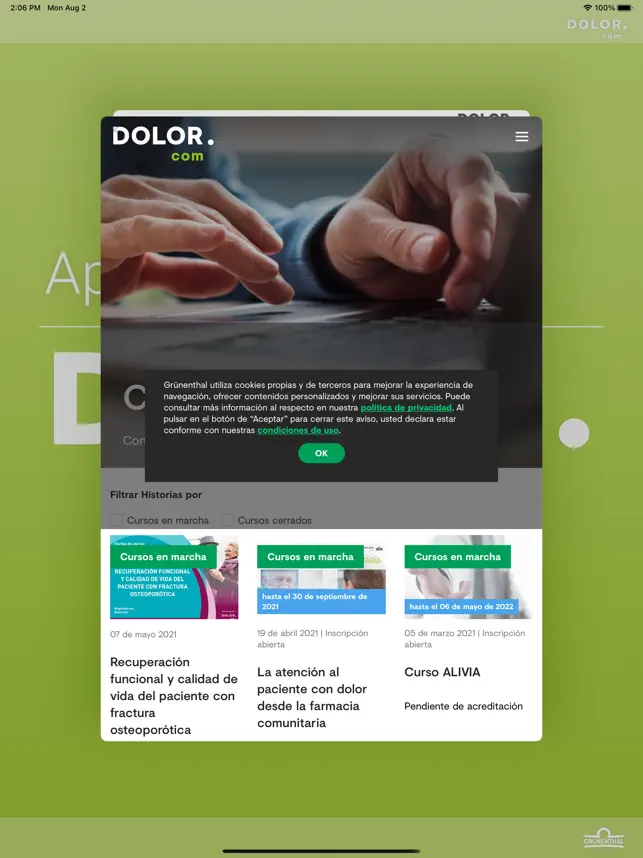Captura 9 App Dolor.com iphone