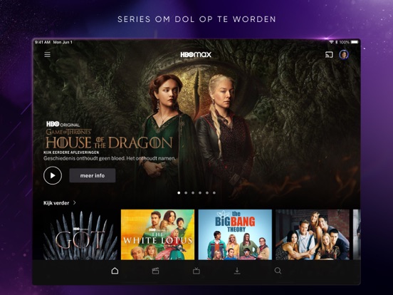 HBO Max: Kijk TV en films iPad app afbeelding 2