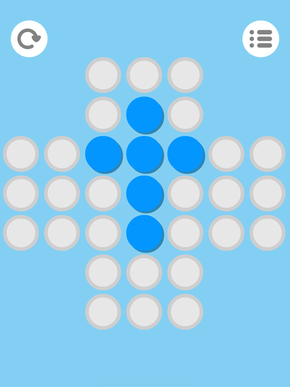 Peg solitaire puzzle game screenshot 4