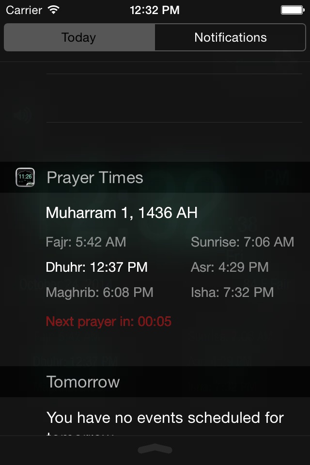 Muslim Alarm - Full Azan Clock screenshot 2