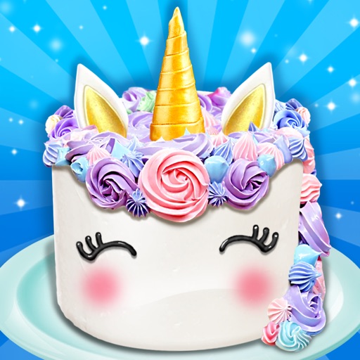 Unicorn Food - Rainbow Cake Icon