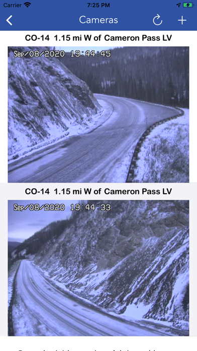 CDOT Colorado Road Conditions Screenshot