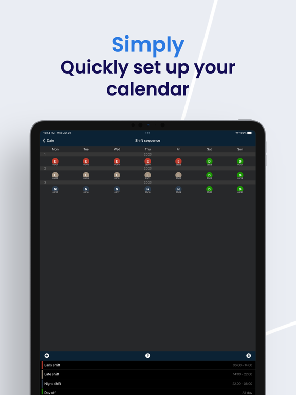 Schichter - Shift calendar screenshot 2