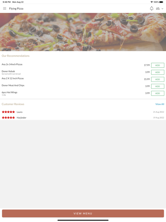 Flying Pizza Bedford screenshot 2