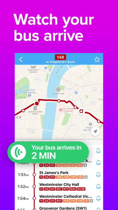 Momego: Bus & Train Tracker screenshot 2