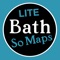 A beautiful hand-drawn map with discounts to the Roman Baths and local shops